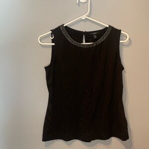 Jacob Tank Top w Faux Leather Trim